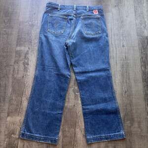 GWG Vintage Blue Denim Jeans Size 36x34 Bootcut Western Pants